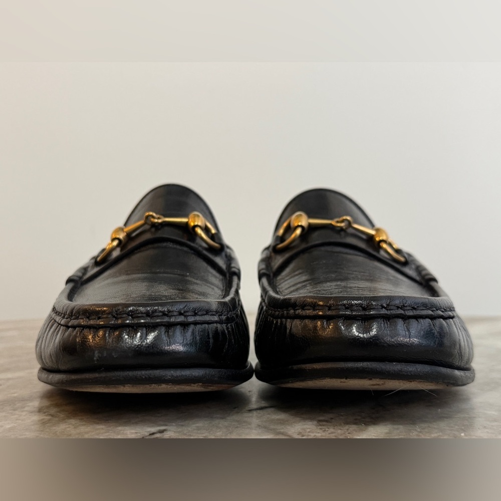GUCCI Betis 1953 Black Leather Horsebit Loafers US 9 Gucci 8.5 Jordaan $1100 - Picture 8 of 13